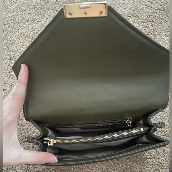 Michael Kors Whitney Green Studded Shoulder Bag - Picture 2 of 4